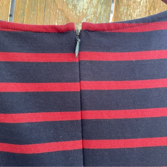 MERONA Women’s Navy Red Striped Sleeveless Sheath Dress Size Small - Picture 8 of 9